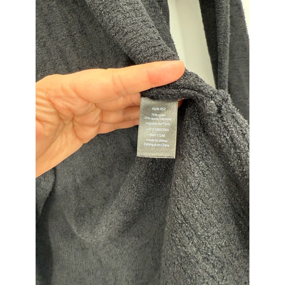 Barefoot Dreams Black Cardigan Size XL Cozychic Lite Sweater Open Front - Picture 6 of 7